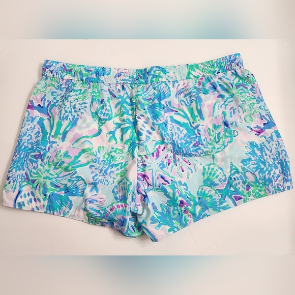 Lilly Pulitzer Run Around Shorts Sz XL Craysea Amethyst Tin - Picture 4 of 5